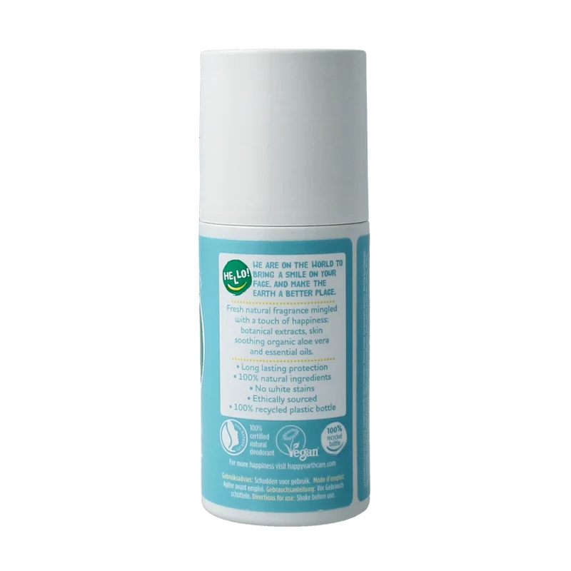 Happy Earth Pure deodorant roll-on cedar lime 75.00 Milliliter