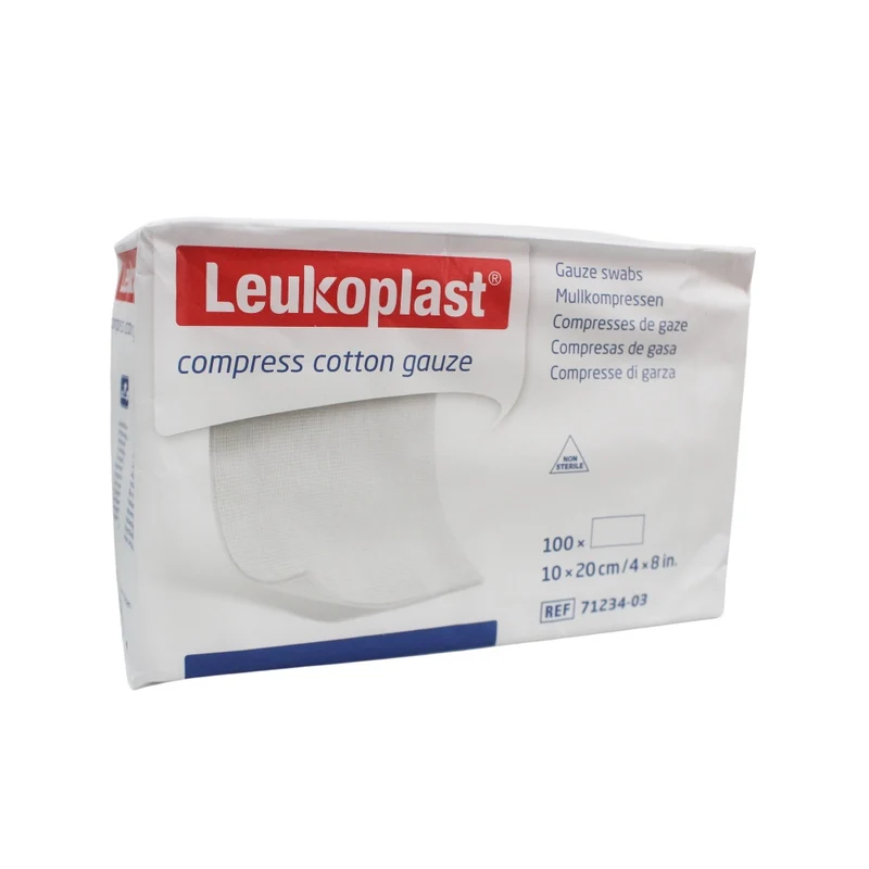 Leukoplast Mullkompressen, compress cotton gauze, unsteril, 100 Stück