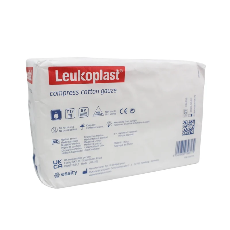 Leukoplast Mullkompressen, compress cotton gauze, unsteril, 100 Stück