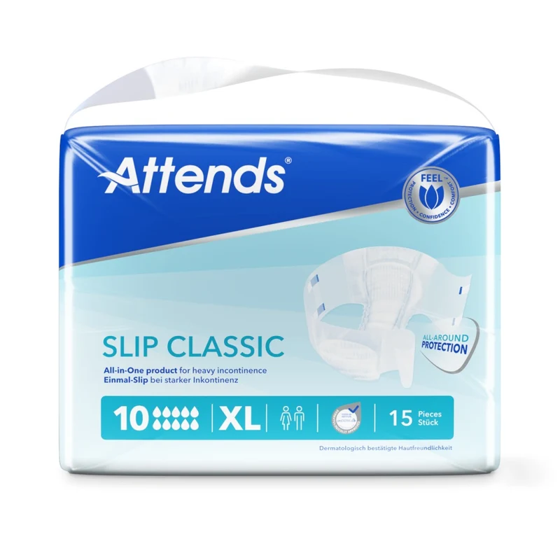 Attends Slip Classic 10 Extra-Large Einmal-Slips, 15 Stück