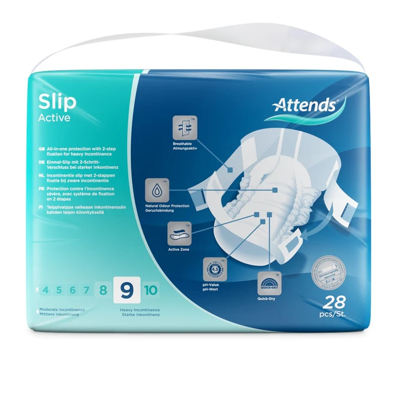 Attends Slip Active 9 All-In-One-Slips Large, 28 Stück