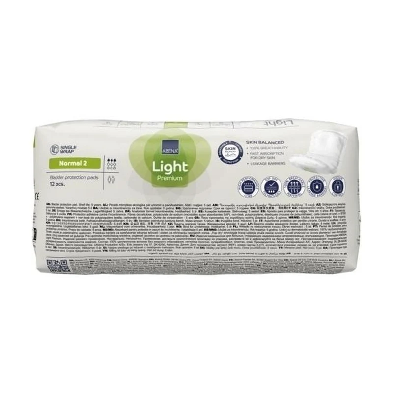 Abena Light Premium Normal 2 Inkontinenzeinlagen, 12 Stück