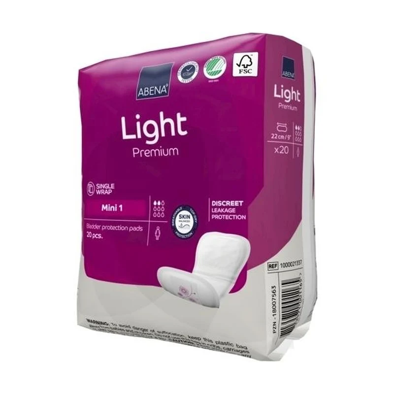 Abena Light Premium Mini 1 Inkontinenzeinlagen 180 ml, 20 Stück