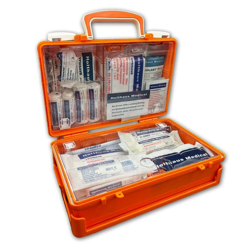 Holthaus Erste-Hilfe-Koffer QUICK, DIN 13157, orange (1 Stück)