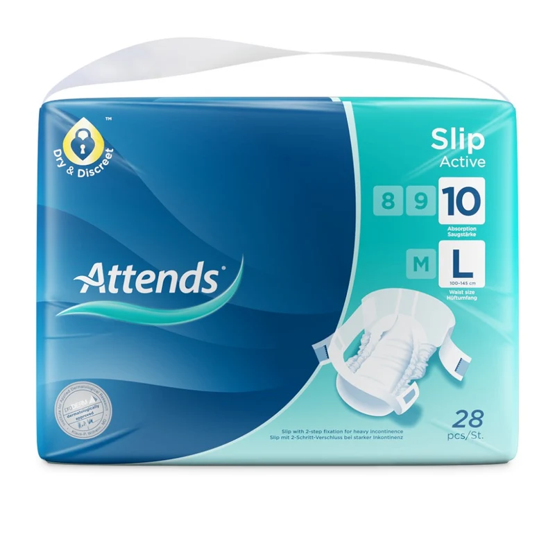 Attends Slip Active 10 All-In-One-Slips Large, 28 Stück