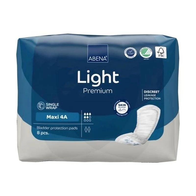 Abena Light Premium Maxi 4A Inkontinenzeinlagen, 8 Stück
