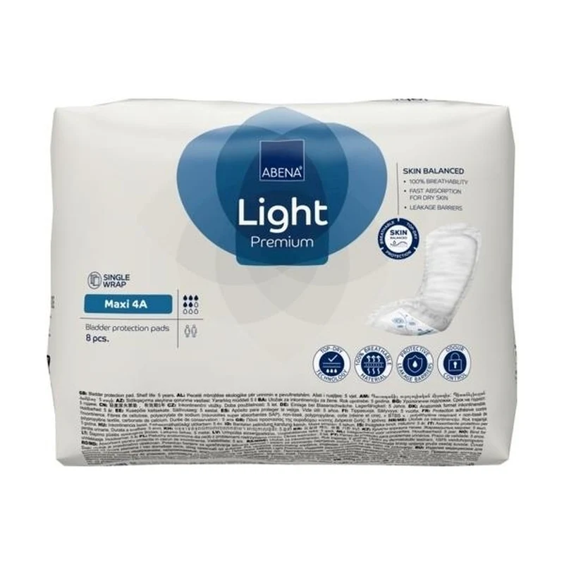 Abena Light Premium Maxi 4A Inkontinenzeinlagen, 8 Stück