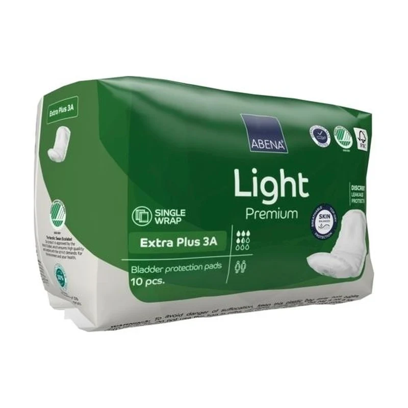 Abena Light Premium Extra Plus 3A Inkontinenzeinlagen, 10 Stück