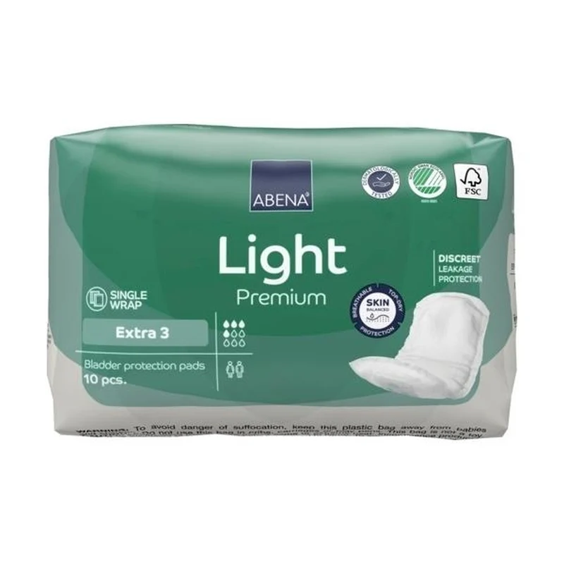 Abena Light Premium Extra 3 Inkontinenzeinlagen, 10 Stück