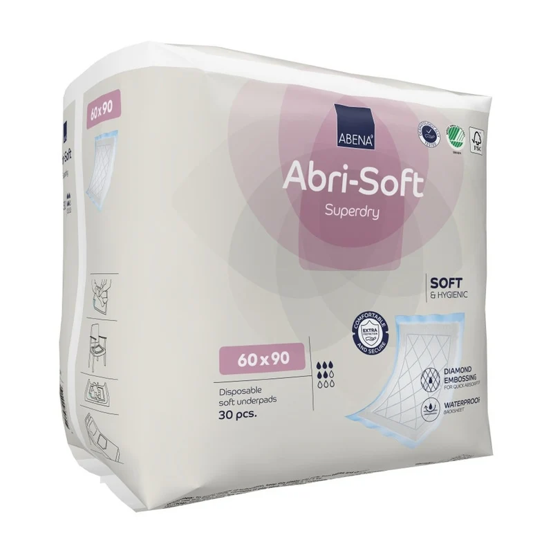 Abena Abri Soft Superdry Krankenunterlagen 60 x 90 cm, 30er Pack