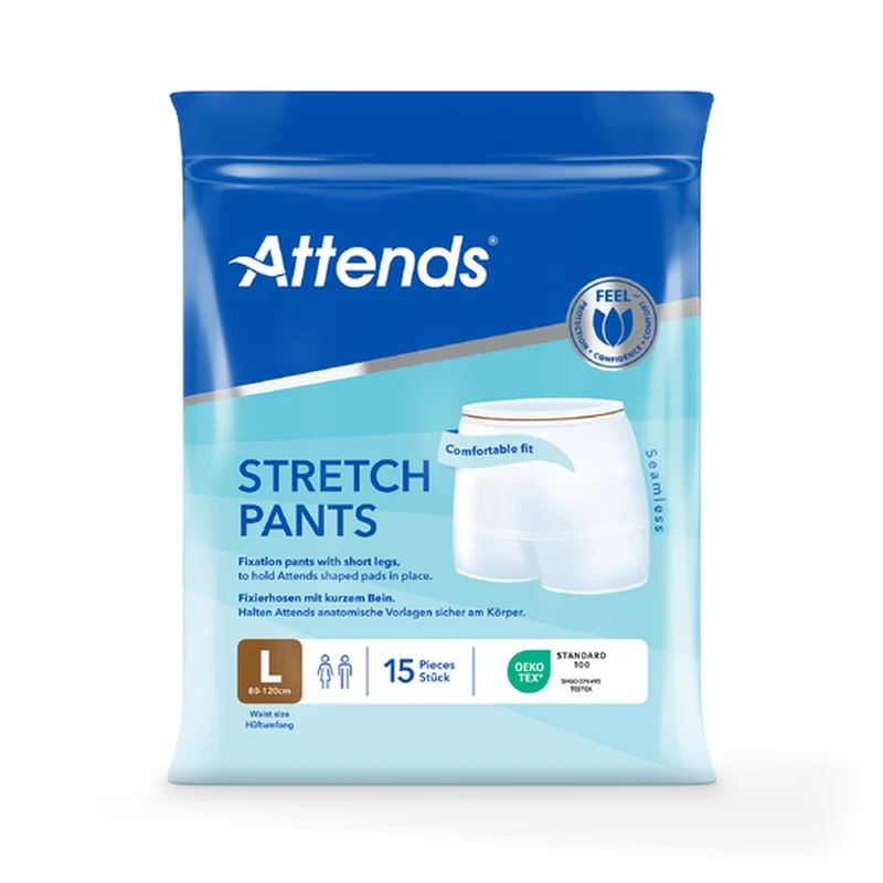 Attends Stretch Pants Fixierhosen Gr. L, 15 Stück