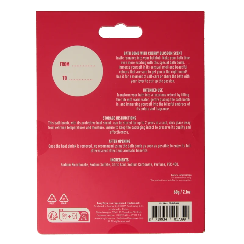 EasyToys Badbruisbal I love you 1.00 Stuks