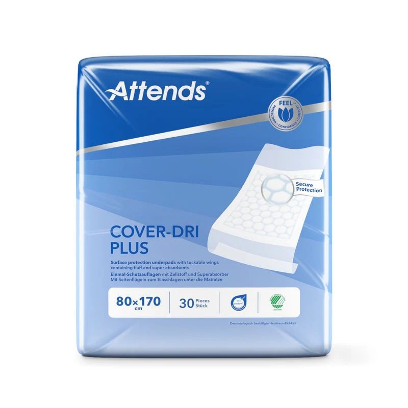 Attends Cover-Dri Plus Schutzunterlagen 80 x 170 cm