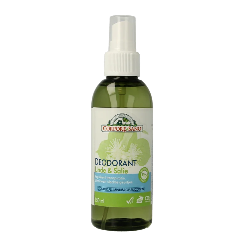 Corpore Sano Deodorant spray salie en linde 150.00 Milliliter