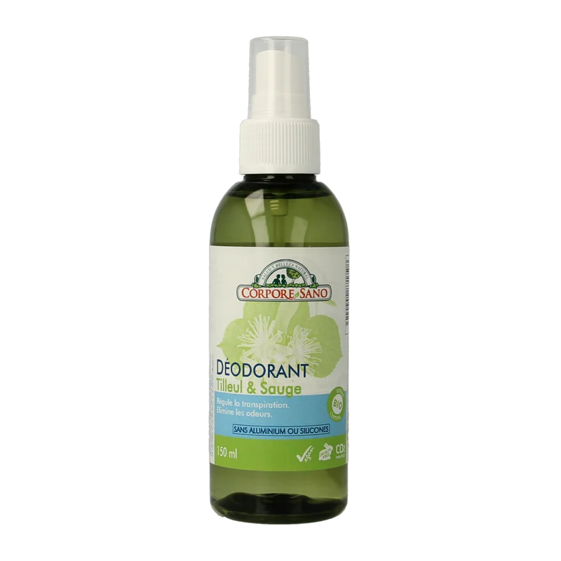 Corpore Sano Deodorant spray salie en linde 150.00 Milliliter