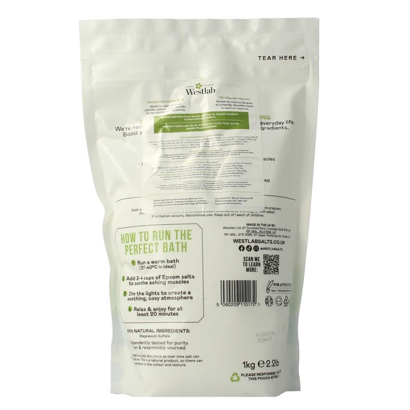 Westlab Badzout Epsom herstellend 1.00 Kilogram