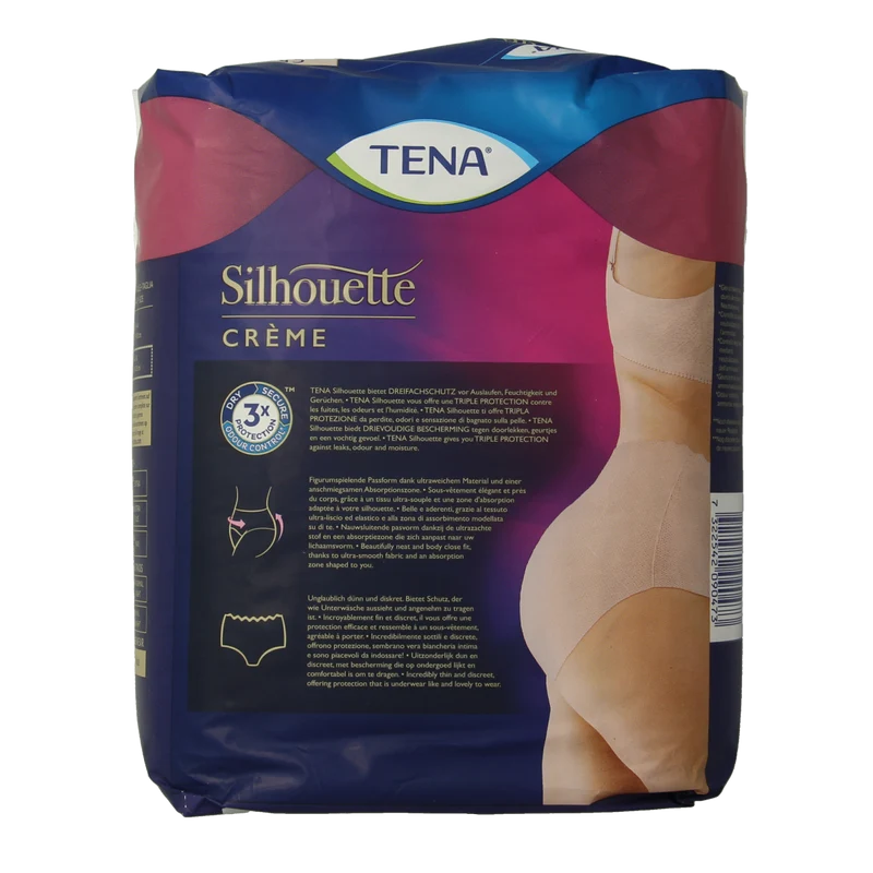 Tena Silhouet plus high waist creme large 8.00 Stuks