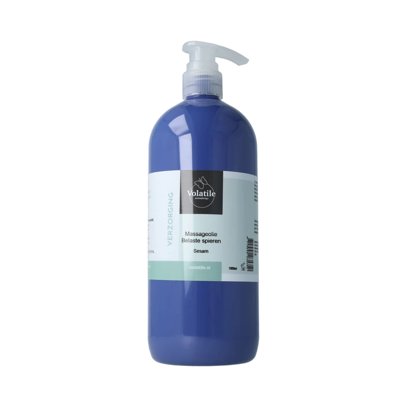 Volatile Massageolie sesam belaste spieren 1000.00 Milliliter