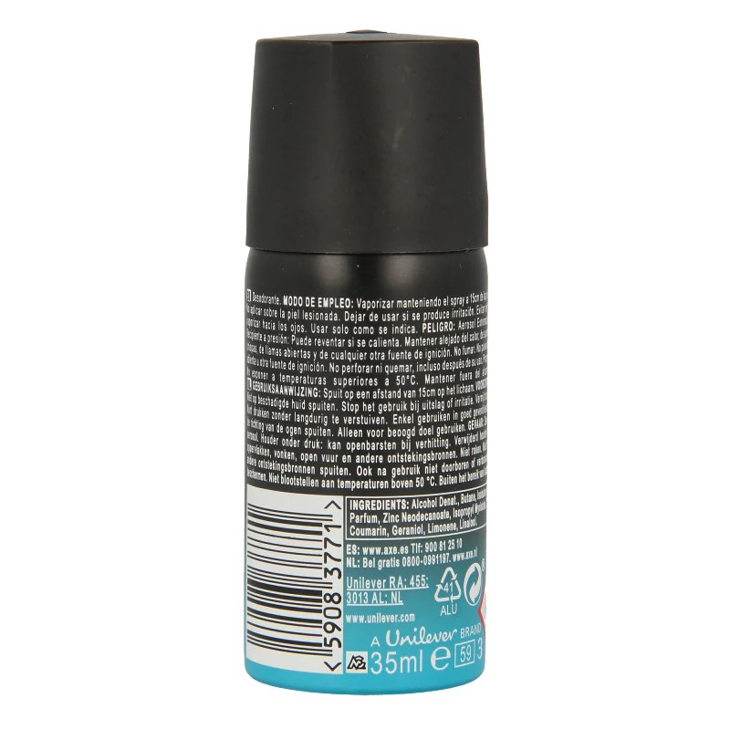 AXE Deodorant bodyspray ice chill mini 35 Milliliter