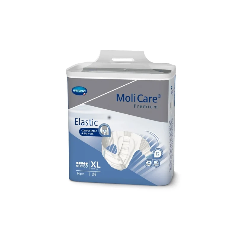 MoliCare Premium Elastic, 6 Tropfen, Gr. XL, 140 - 175 cm Hüftumfang