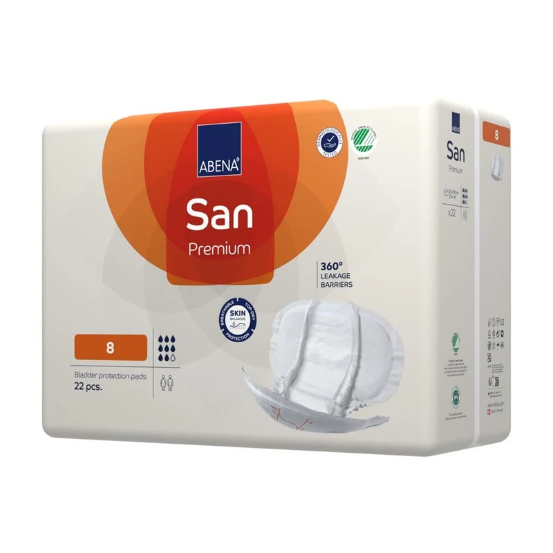 Abena San Premium 8 Inkontinenzeinlagen 2500 ml, 22 Stück