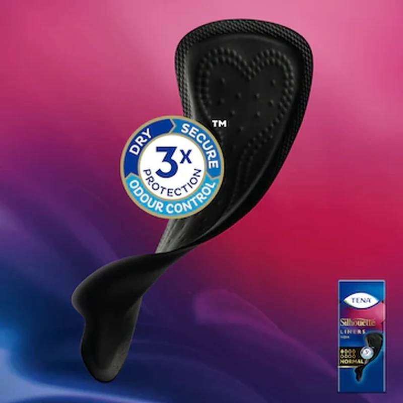 TENA Silhouette Normal Noir diskrete Slipeinlagen, 26 Stück