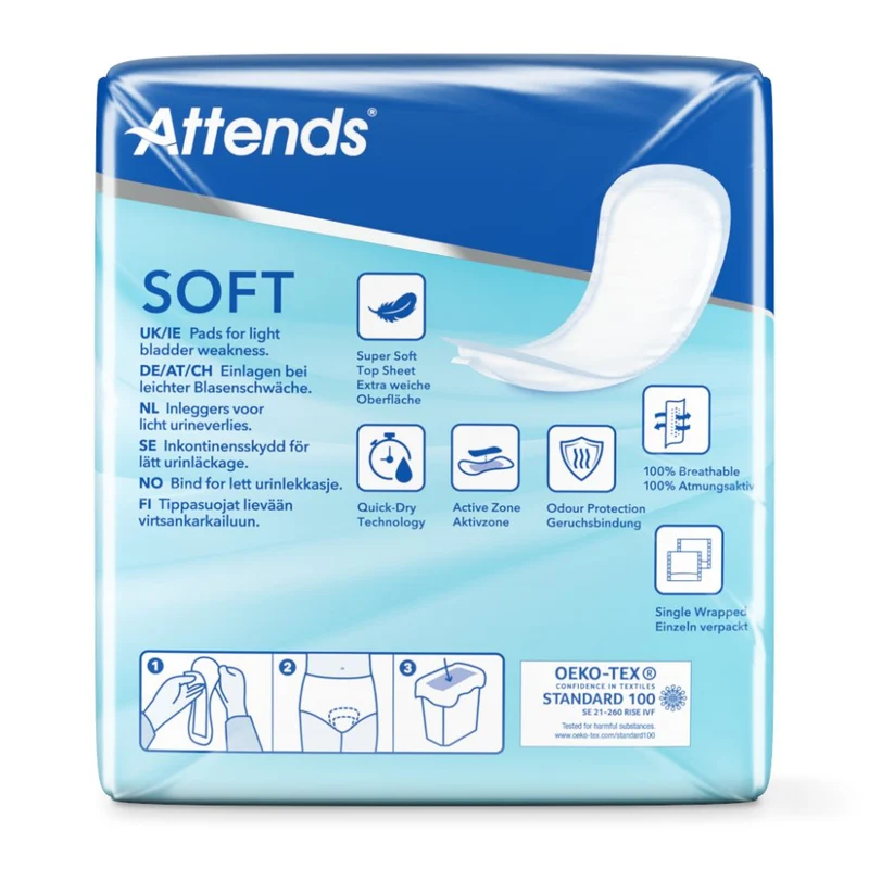Attends Soft 3 Extra Plus Einlagen 10er Pack