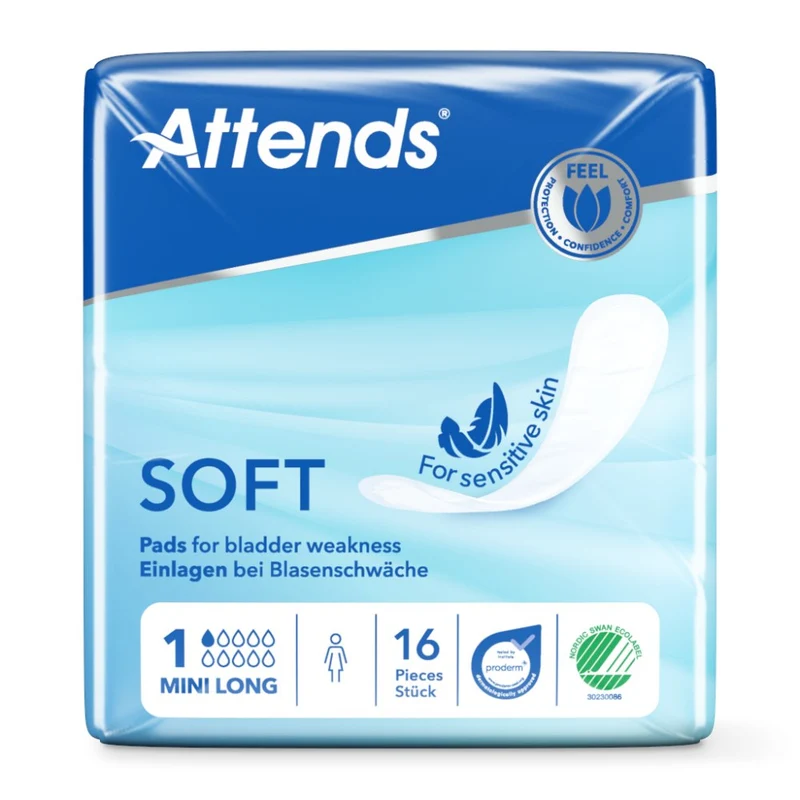 Attends Soft 1 Mini Long Einlagen 16er Pack