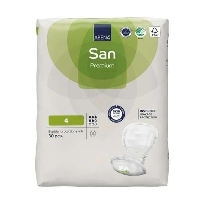 Abena San Premium 4 Inkontinenzeinlagen 800 ml, 30 Stück