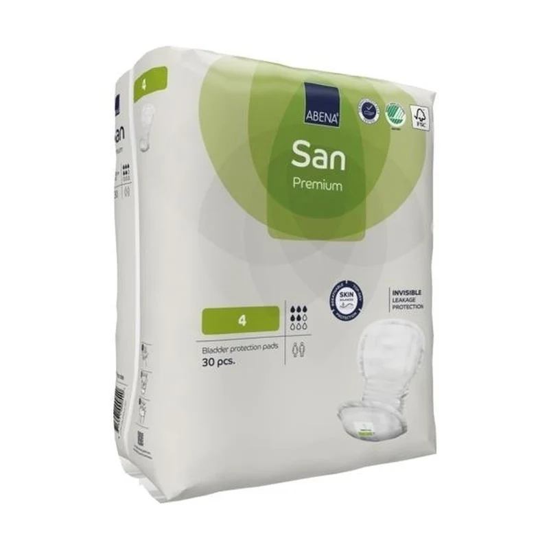 Abena San Premium 4 Inkontinenzeinlagen 800 ml, 30 Stück