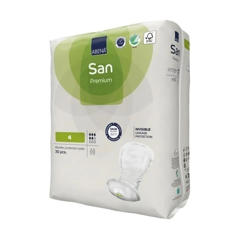 Abena San Premium 4 Inkontinenzeinlagen 800 ml, 30 Stück