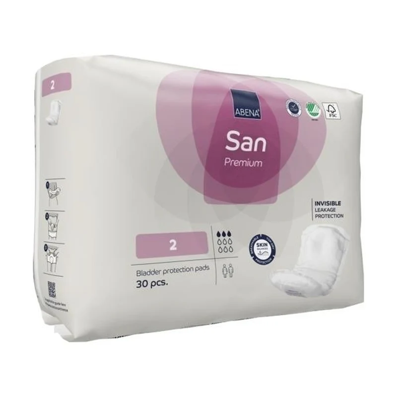 Abena San Premium 2 Inkontinenzeinlagen 350 ml, 30 Stück