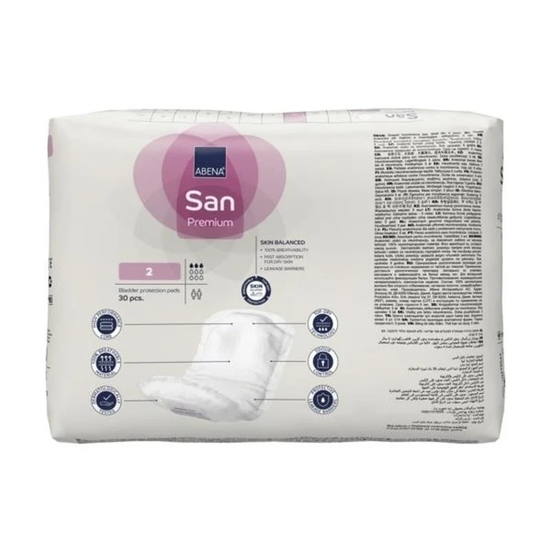 Abena San Premium 2 Inkontinenzeinlagen 350 ml, 30 Stück