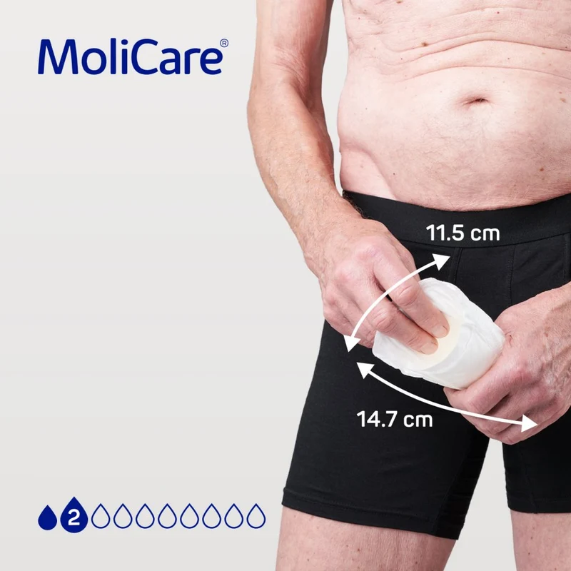 MoliCare Premium Men Pad, 2 Tropfen, 15 x 11 cm