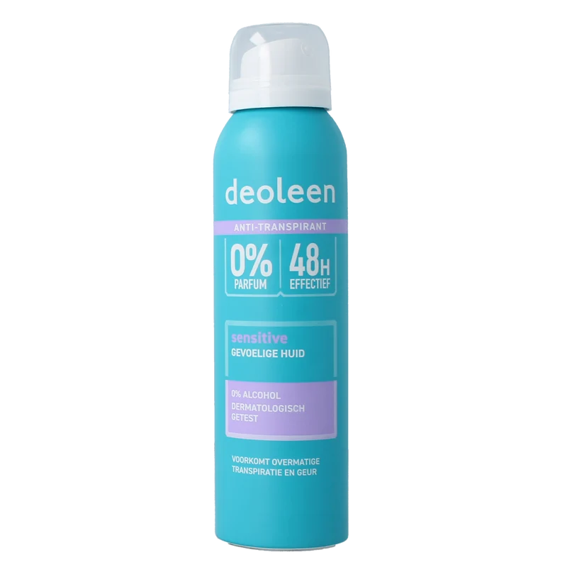 Deoleen Deodorant spray satin sensitive zonder alcohol 150.00 Milliliter