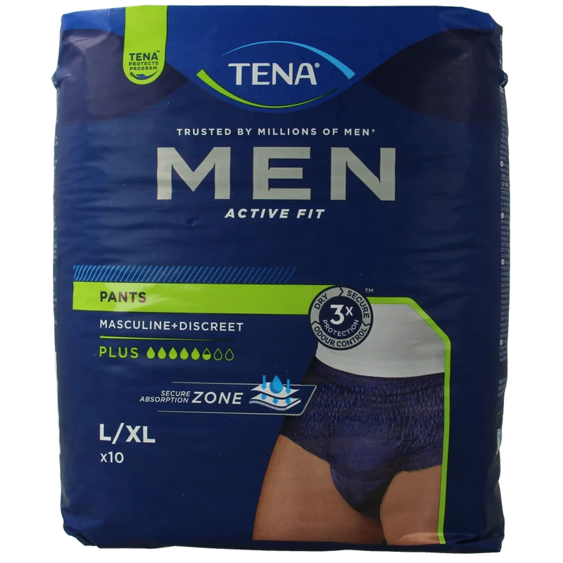 Tena Men active fit pants plus L/XL 10.00 Stuks