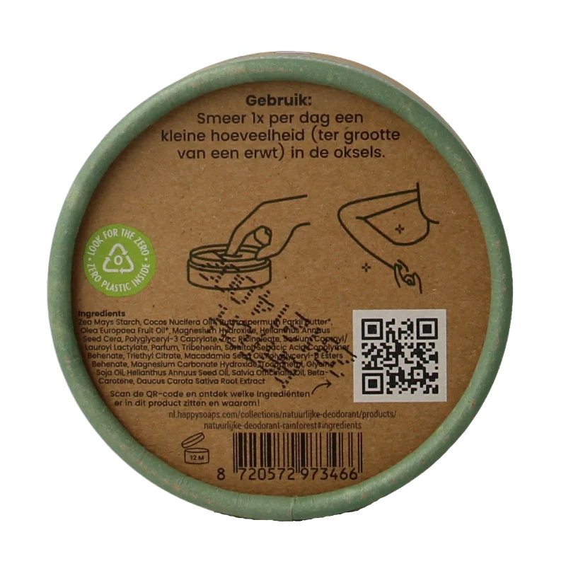 Happysoaps Deodorant rainforest 45 Gram