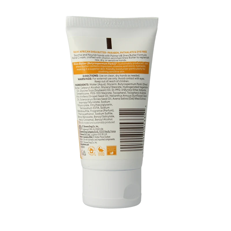 Palmers Shea formula raw shea hand cream 60.00 Gram