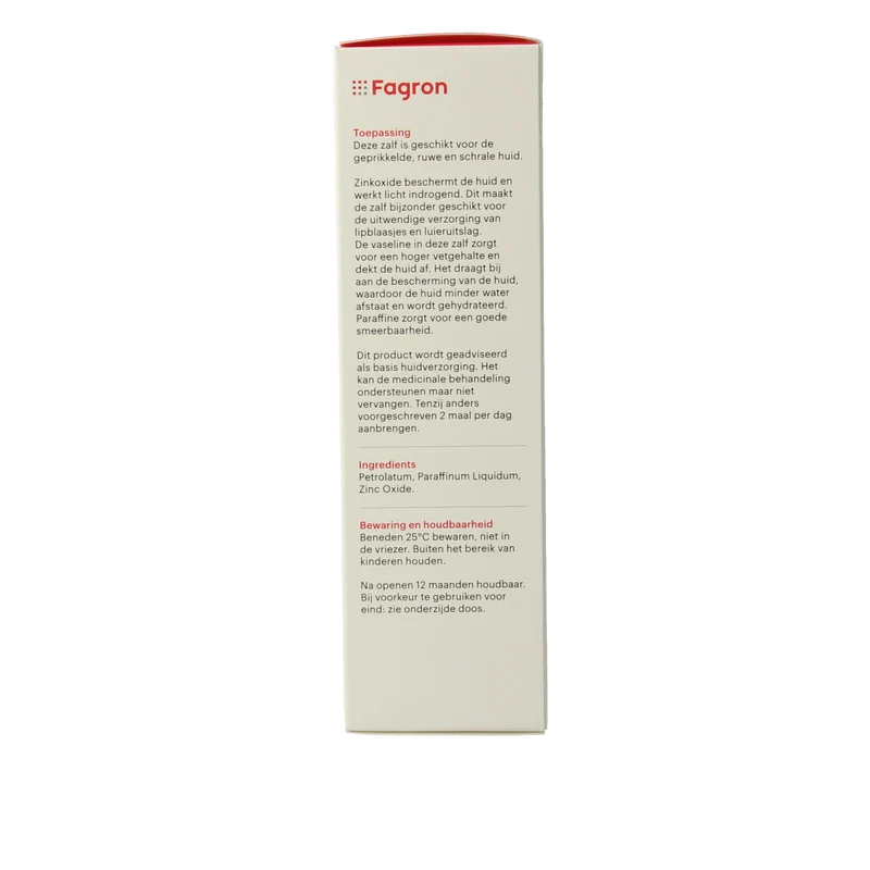 Fagron Zinkoxidezalf 10% met doos en bijsluiter 100.00 Gram