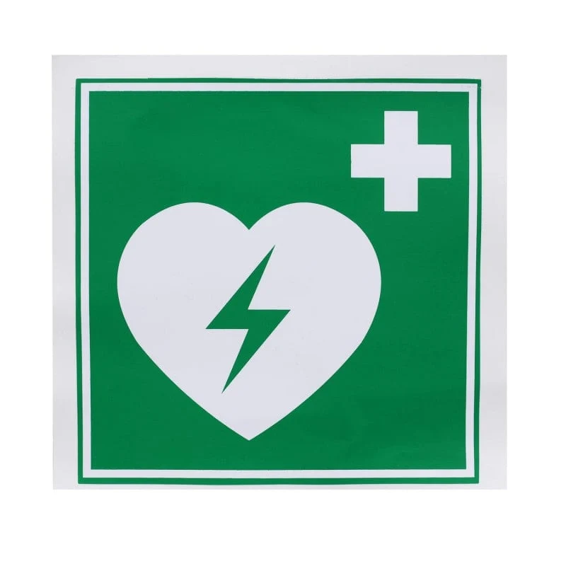 AED Kunststoffschild, nachleuchtend