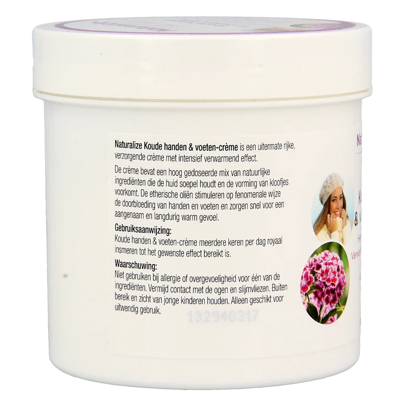 Naturalize Koude handen en voeten creme 250.00 Milliliter