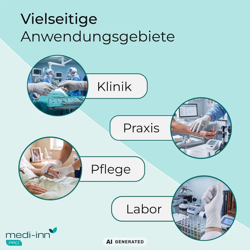 Medi-Inn PRO Clinic Perfect White Nitril-Einmalhandschuhe, weiß, puderfrei