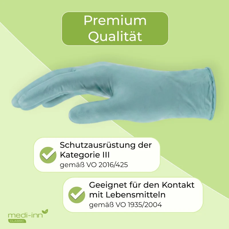 Medi-Inn Nitril Mint Plus Einmalhandschuhe puderfrei