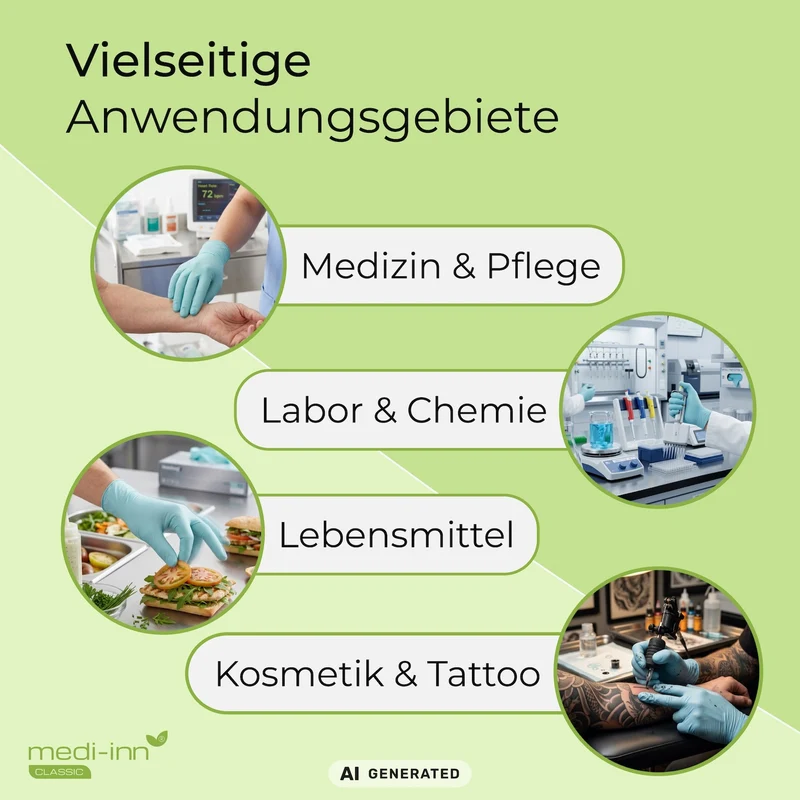 Medi-Inn Nitril Mint Plus Einmalhandschuhe puderfrei