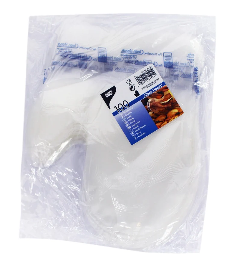 Papstar Fäustling Handschuhe Clean Hands transparent