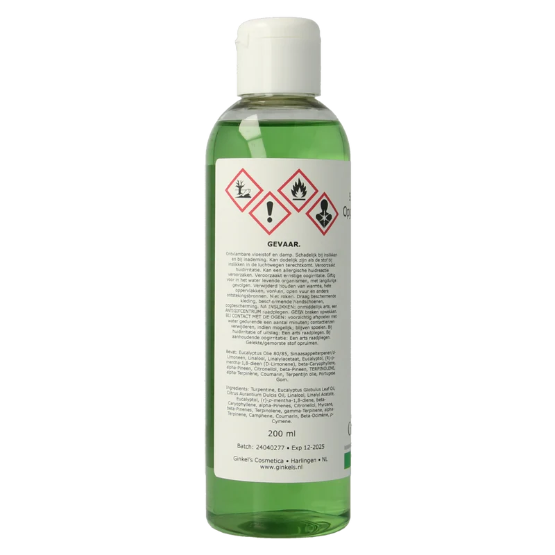 Ginkel's Sauna opgietconcentraat eucalyptus & menthol 200.00 Milliliter