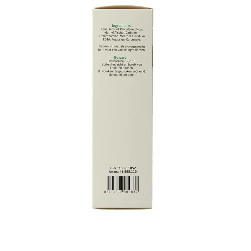 Teva Levomenthol koelgel 1% 100.00 Gram