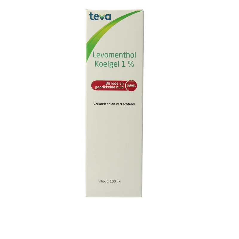 Teva Levomenthol koelgel 1% 100.00 Gram