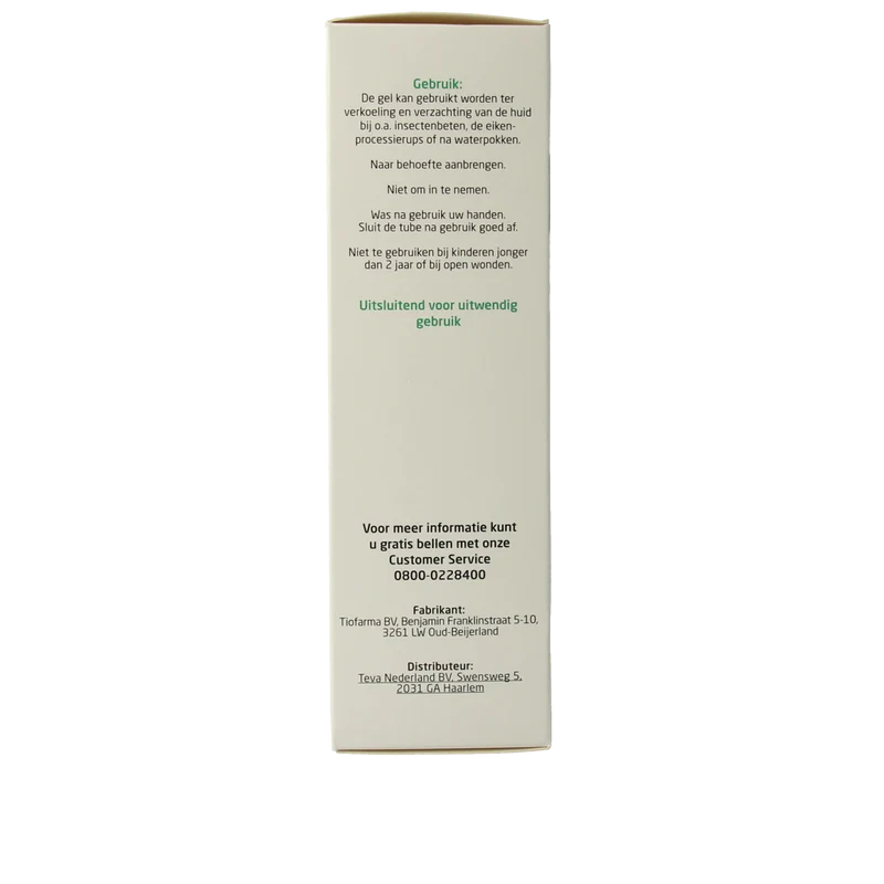 Teva Levomenthol koelgel 1% 100.00 Gram