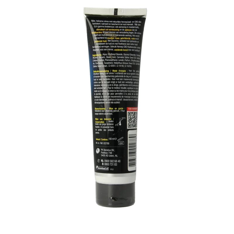 Lucovitaal Hennep CBD huidwondercreme 100.00 Milliliter
